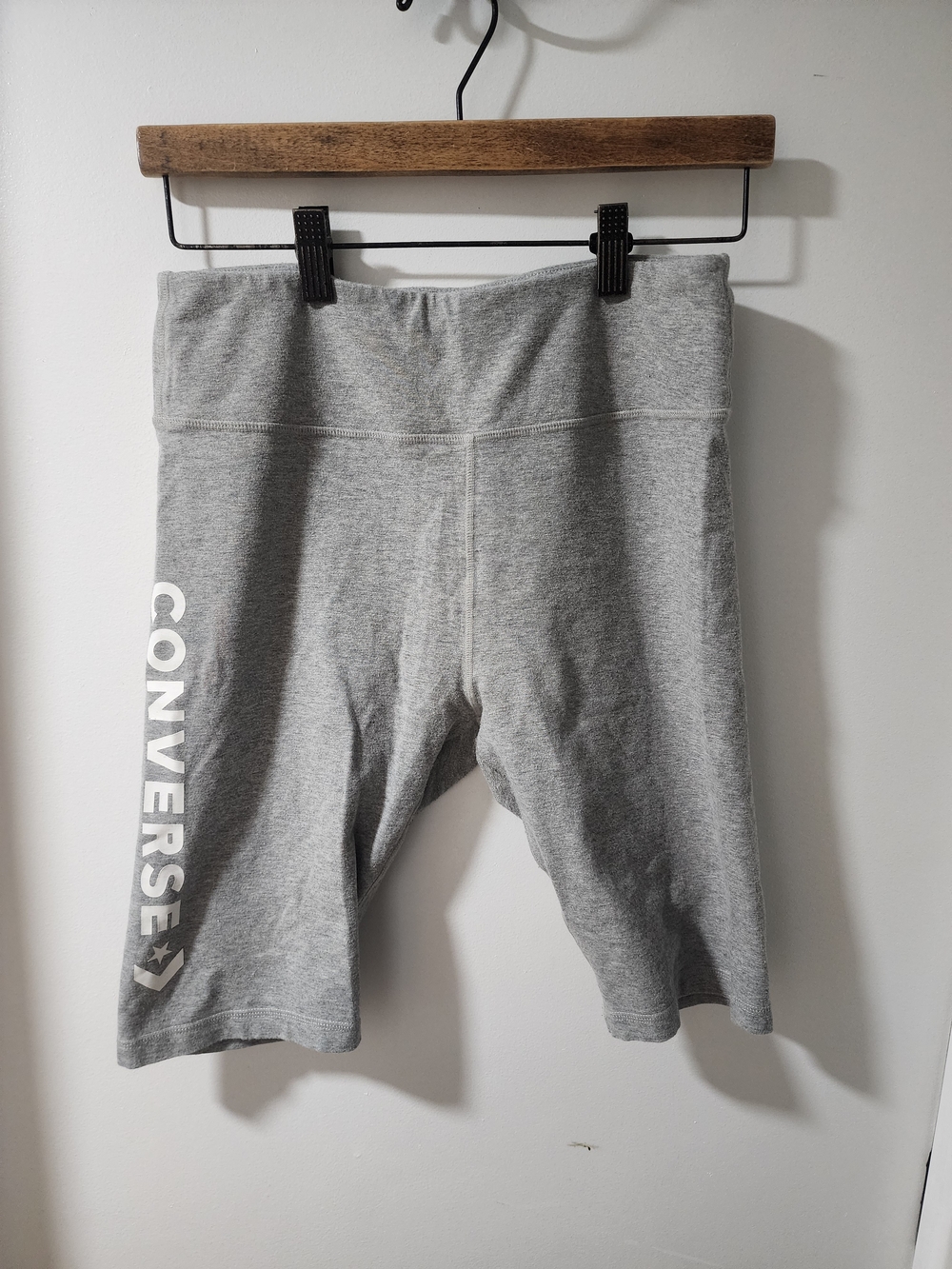 Converse Womans' Gray Athletic Bike Shorts